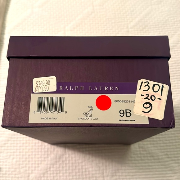 Ralph Lauren Purple Label Palma Chocolate Leather Heel — Like New! - Picture 4 of 4